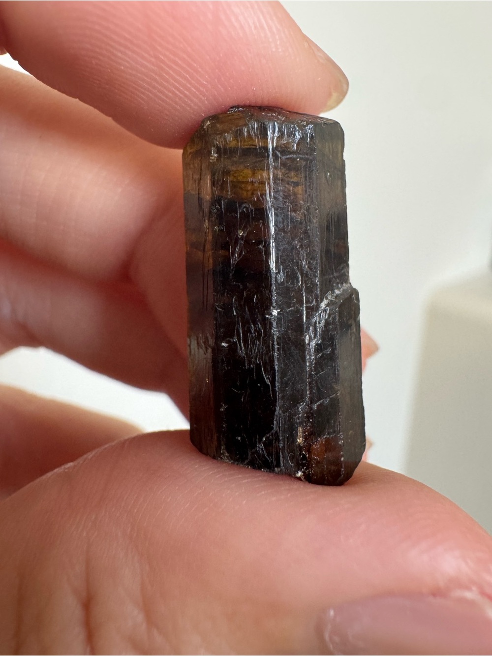 Black golden tourmaline from Nepal